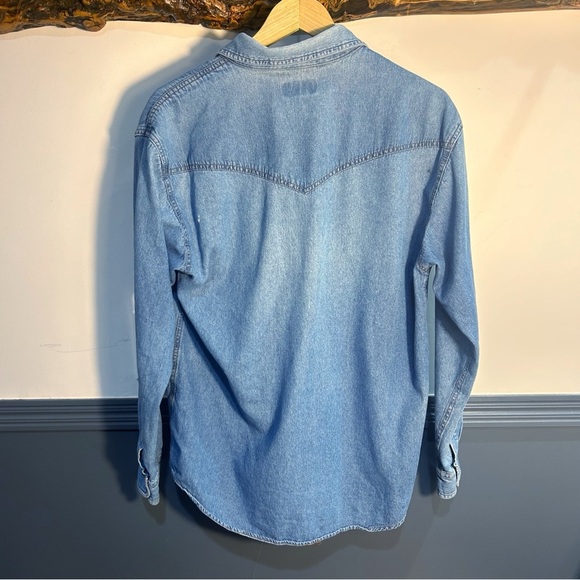 Sky Jeans Vintage Denim Button Down Western Pocket Details - Picture 3 of 12